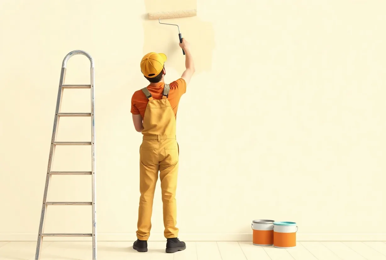 Peintre Rochefort 17300 en intervention sur un chantier
